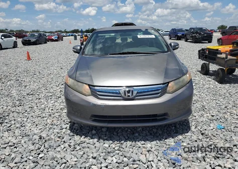2012 Honda Civic Hybrid z USA, uszkodzony, nr VIN JHMFB4F2XCS009090